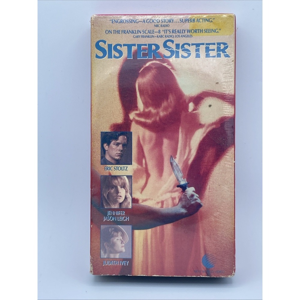 Sister, Sister VHS Tape 1987 Eric Stoltz Horror Thriller New World Video
